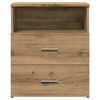 vidaXL Bedside Cabinet Artisan oak Engineered wood 19.7 x 12.6 x 23.6 in