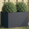vidaXL Planter Anthracite Cold-rolled steel Medium Decorative Inlays