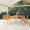 vidaXL Garden Dining Set Teak Teak Wood 4 Piece Durable
