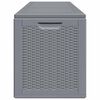 vidaXL Garden Storage Box Grey Polypropylene Medium