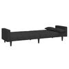 vidaXL Sofa Bed Black Fabric (100% polyester)
