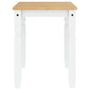 vidaXL Dining Table White Solid pine wood 44.1 x 23.6 x 29.5 in Durable