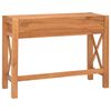 vidaXL Desk Teak Wood Teak Wood, Plywood Medium Desk Rectangular