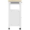 vidaXL Kitchen Trolley MONZA 23.6"x15.7"x34.8" Solid Wood Pine