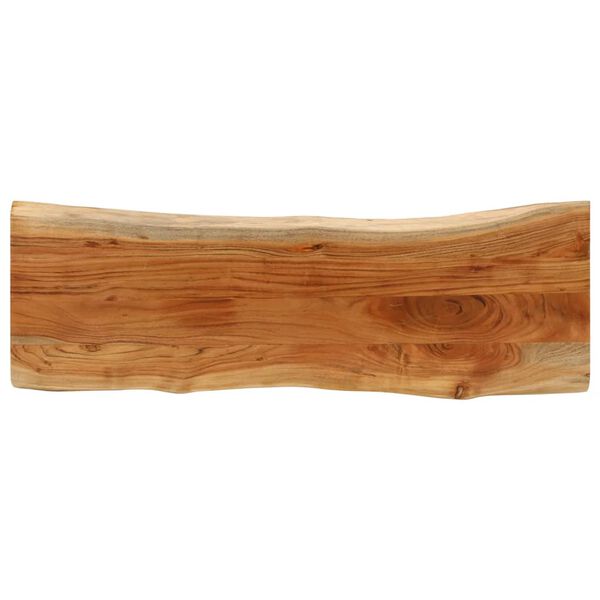 vidaXL Table Top 43.3"x15.7"x1.5" Rectangular&nbsp;Solid Wood Acacia Live Edge
