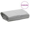 vidaXL Tarpaulin Grey 8.2x14.8' 7.11 oz/ft&sup2;