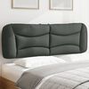 vidaXL Headboard Cushion Dark Grey 100% polyester Standard