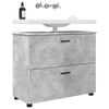 vidaXL Bathroom Cabinet Concrete Grey 30.12 x 13.78 x 25.20 in