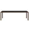 vidaXL Garden Dining Set Brown Poly rattan Large Stackable