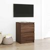 vidaXL TV Cabinet Brown Oak Engineered Wood 15.7 x 13.8 x 21.3 in