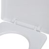 vidaXL Toilet Seats with Soft Close Lids 2 pcs Plastic White