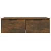 vidaXL Wall Cabinet Set of 2 Smoked Oak Engineered Wood Medium