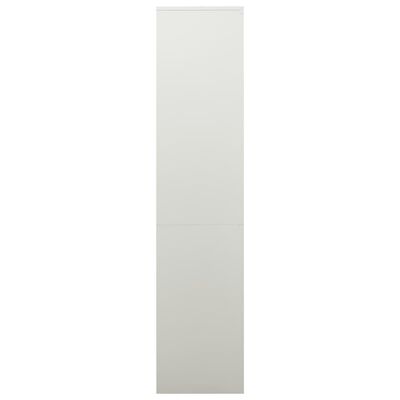 vidaXL Office Cabinet Light Gray 35.4"x15.7"x70.9" Steel