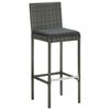 vidaXL Bar Stool Set of 2 Gray