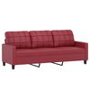 vidaXL Sofa Set Wine Red