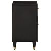 vidaXL Bedside Cabinet Black Solid mango wood Medium Bedside Cabinet
