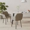 vidaXL Dining Chair Set of 2 Light Grey