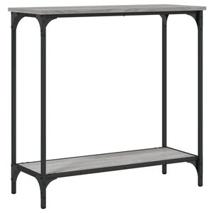 vidaXL Console Table Gray Sonoma Engineered wood, metal