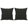 vidaXL Sofa Set Black Fabric (100% polyester), metal, textilene, plywood