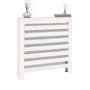 vidaXL Radiator Cover White 31.3x7.5x33.1" Solid Wood Pine