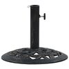 vidaXL Umbrella Base Black Cast Iron 15.7 in diameter