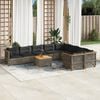 vidaXL Garden Sofa Set Grey