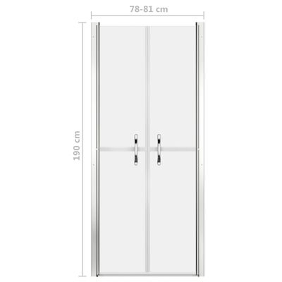 vidaXL Shower Door Frosted ESG 31.9"x74.8"