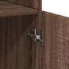 vidaXL Storage Cabinet Brown Oak Engineered Wood Tall Storage Cabinet