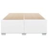 vidaXL Bed Frame White Faux leather Queen Durable Bed Frame