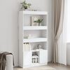 vidaXL Highboard White Engineered wood Tall Highboard Rectangular