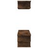 vidaXL TV Wall Unit Brown Oak Engineered Wood Medium Floating TV Unit