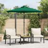 vidaXL Garden Parasol Green Fabric (100% polyester), Steel Large