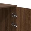 vidaXL Storage Cabinet Brown Oak Engineered Wood Medium Storage