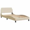 vidaXL Bed Frame Cream