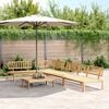 vidaXL Pallet Sofa Set Natural wood Solid Acacia wood Medium Modular