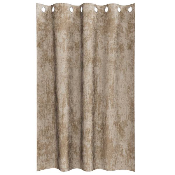vidaXL Velvet Curtains 2 pcs Champagne 68.90 x 55.12 in Velvet