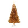 vidaXL Artificial Christmas Tree Gold PET 4 ft Durable