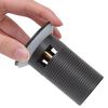 vidaXL Push Drain with Overflow Function Grey 2.5x2.5x3.6"
