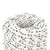 vidaXL Braided Boat Rope White 0.08 "x328.1 ' Polyester