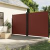 vidaXL Retractable Side Awning Brown