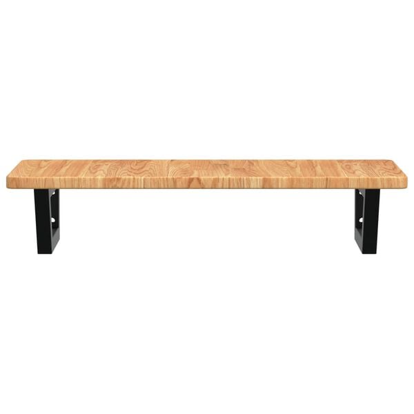 vidaXL Basin Shelf Wall Mounted Steel and Solid Wood Oak