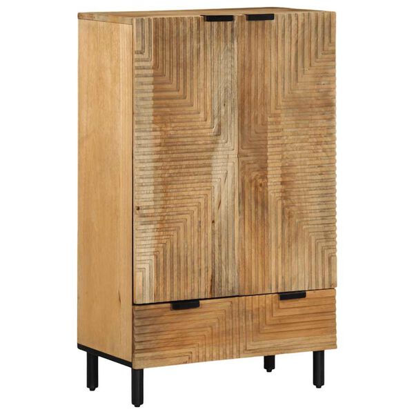 vidaXL Highboard Mango desert brown Solid Mango Wood Slim Highboard