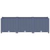 vidaXL Raised Bed Blue Grey Polypropylene 47.2 x 15.7 x 15.0 in Durable