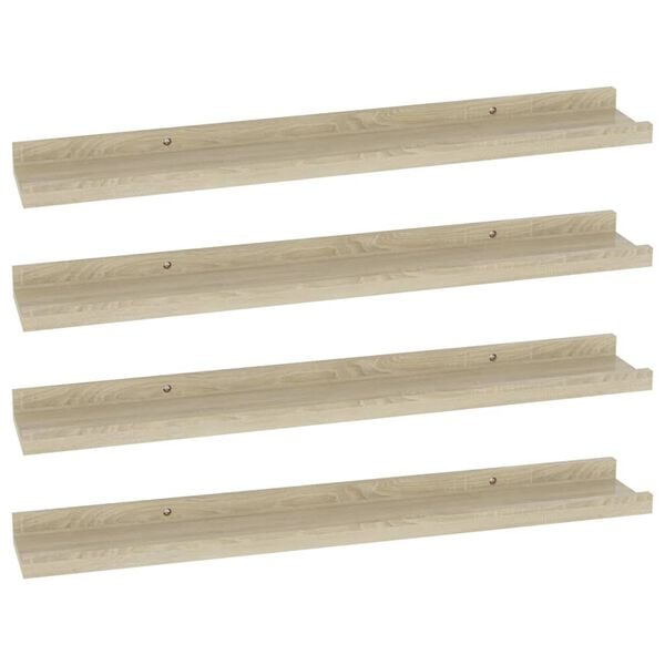 vidaXL Sonoma oak 23.6" x 3.5" x 1.2" 4 MDF