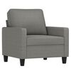 vidaXL 4 Piece Sofa Set with Cushions Dark Gray Fabric