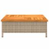 vidaXL Garden Table Beige and brown