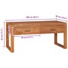 vidaXL TV Cabinet Natural Teak Wood One Size Storage TV Cabinet