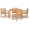 vidaXL Garden Dining Set Teak Solid teak wood 5-Piece Set
