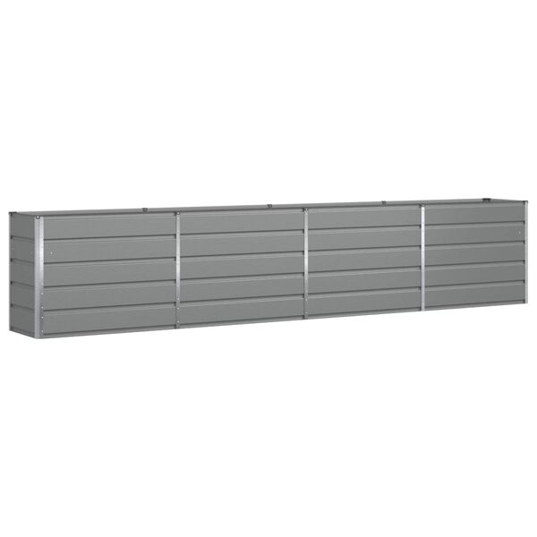 vidaXL Planter Light Grey 480 x 50 x 45 cm Galvanised Steel