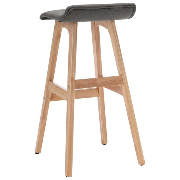 vidaXL Bar Stool Dark Gray Fabric